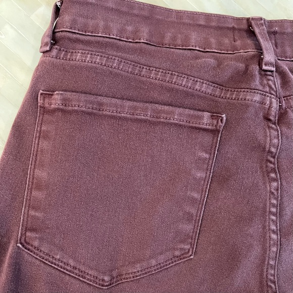 NYJD Burgundy Slim Straight Jeans - Picture 3 of 8